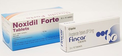 Fincar 5mg + Noxidil 10mg（フィンカー 5mg 30錠 + ノキシジル 10mg 100錠）