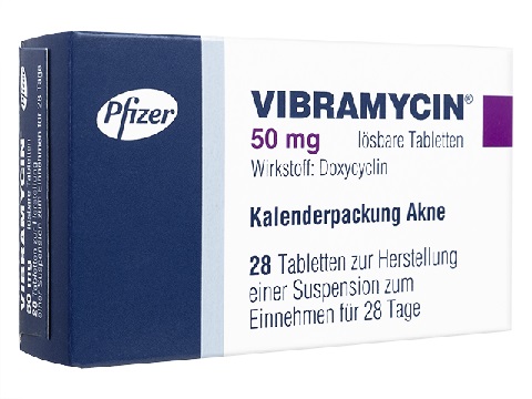 ビブラマイシン 50mg 28錠 ( Vibramycin 50mg)
